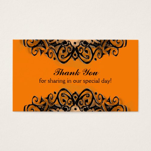 Thank You Wedding Cards _ Halloween Love