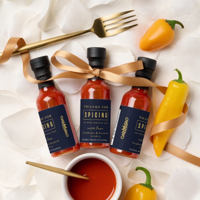 Thank You Wedding Favor Hot Sauces (Wedding)