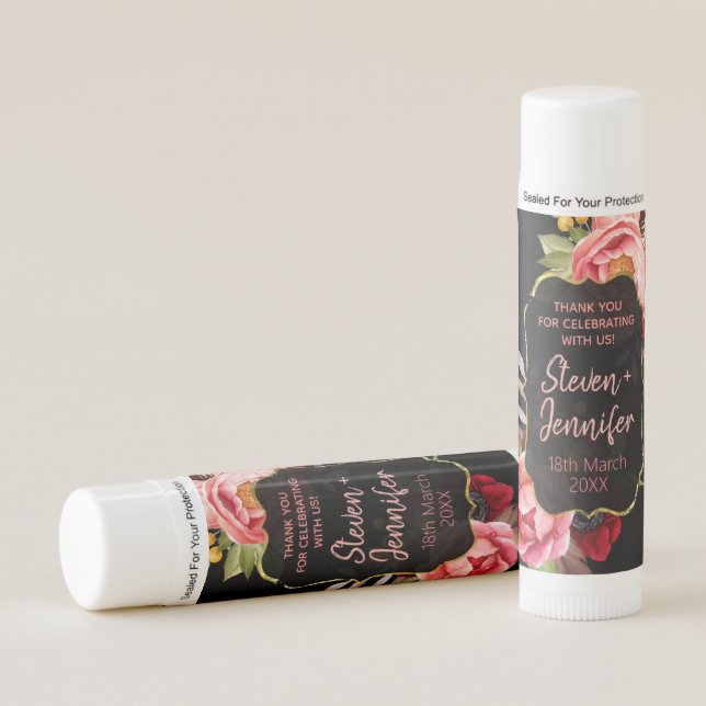 Thank You Wedding Favor Lip Balm (Front)