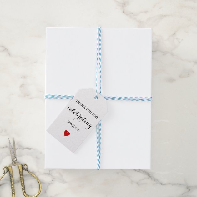 Thank You Wedding Favor Tags