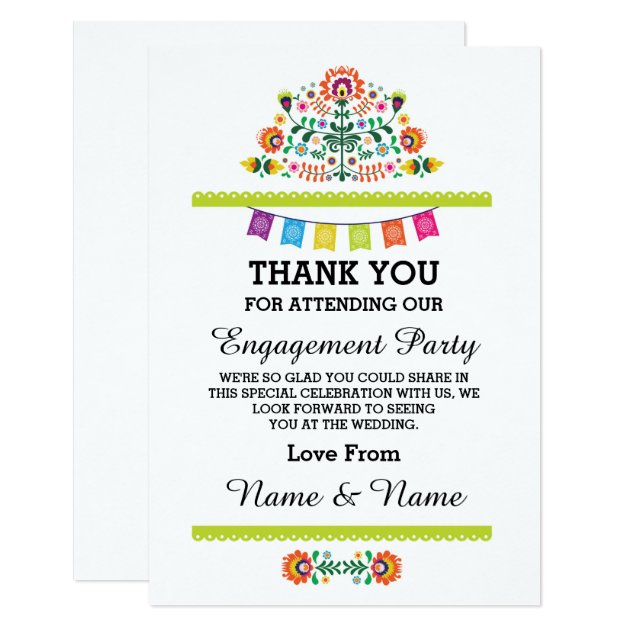 Thank You Wedding Fiesta Lime Mexican Card