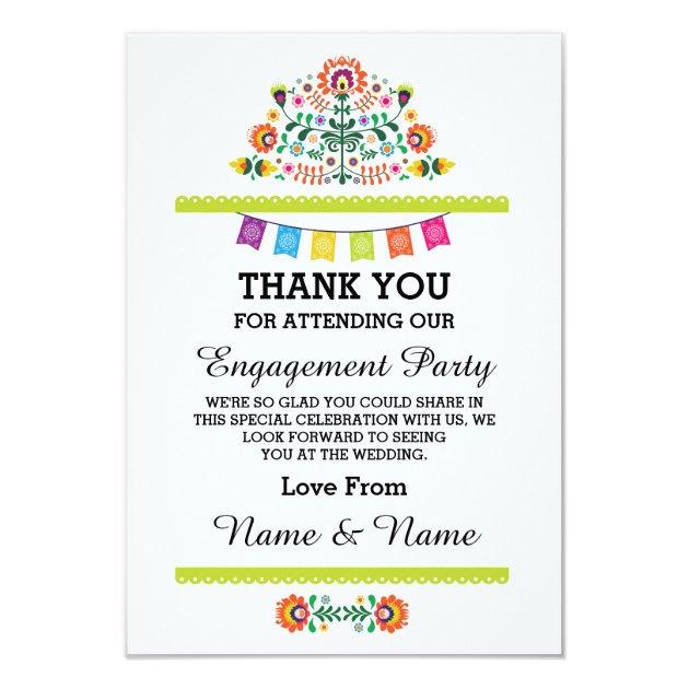 Thank You Wedding Fiesta Lime Mexican Card