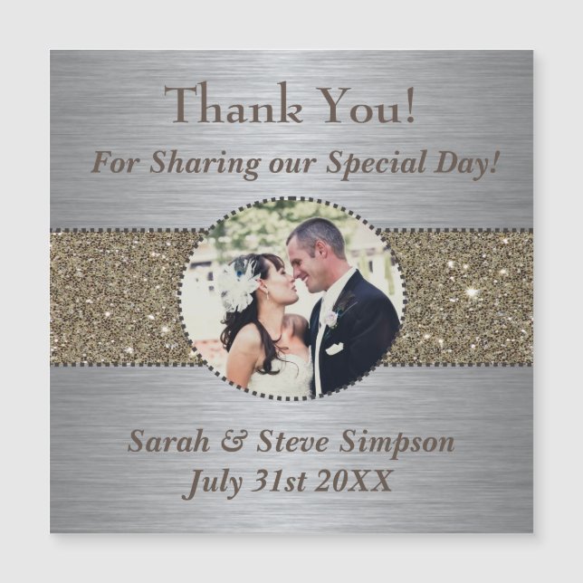 Thank You Wedding Magnets (Front)