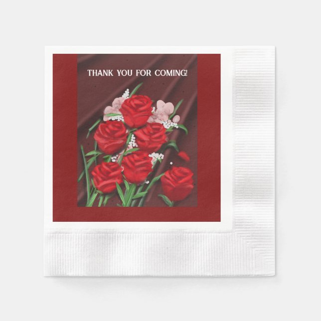 Thank you Wedding napkins (Front)