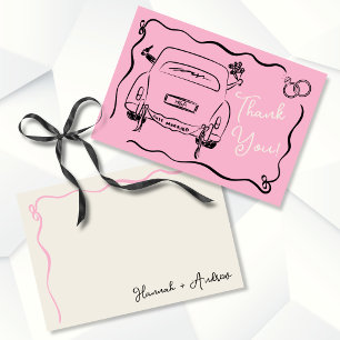 Thank you Wedding note card