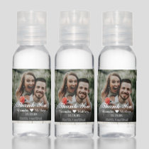 Thank You Wedding Personalized Custom Photo Hand Sanitizer