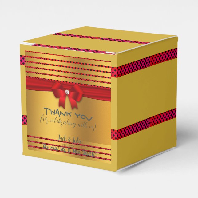 Thank You Wedding, Retirement, Holiday, Housewarmi Favor Boxes (Front Side)