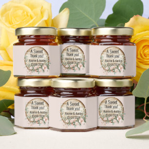 Thank You Wedding/Shower/Anniversary Honey Jar Favors