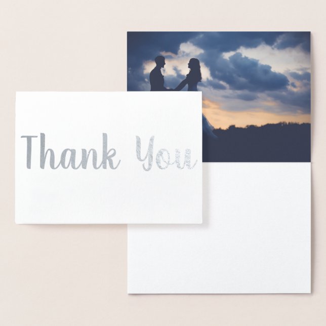 Thank You Wedding| Silver Foil Card (Display)