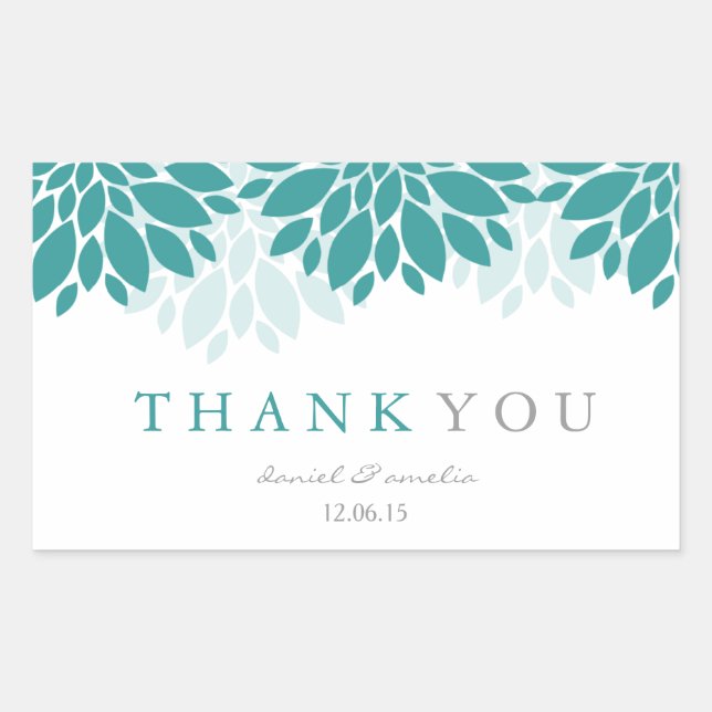 Thank You Wedding Stickers | Wedding (Front)
