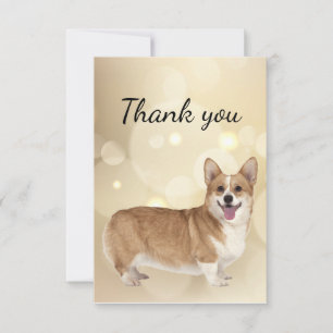 Thank You Welsh Corgi Dog Pet Animal  Card