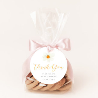 Thank You White Daisy Neutral Baby Shower
