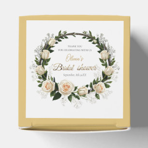Thank You White Roses & Baby’s Breath Favor Boxes