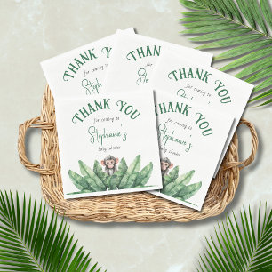 Thank You Wild One Safari Animals Baby Shower Napkins