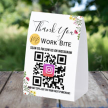 Thank You Wildflower Business Instagram Qr Code