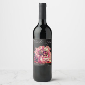Thank you winelabel favors wine label