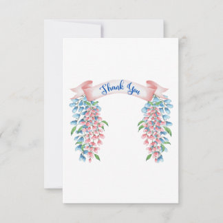 Thank You Wisteria Flowers Card