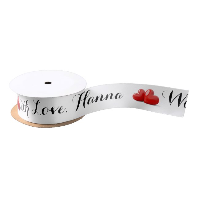 Thank You with Love Personalize Satin Ribbon (Spool)