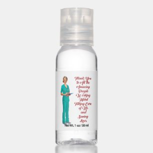 Thank you with Nurse Hand Sanitizer