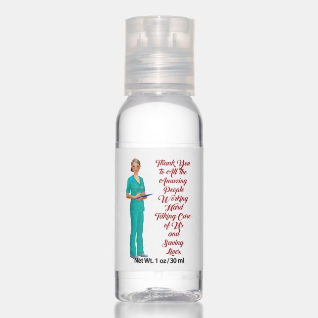 Thank you with Nurse Hand Sanitizer (Front)