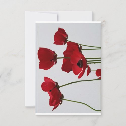 Thank you with red poppies