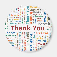 Thank You Word Cloud in 5 languages