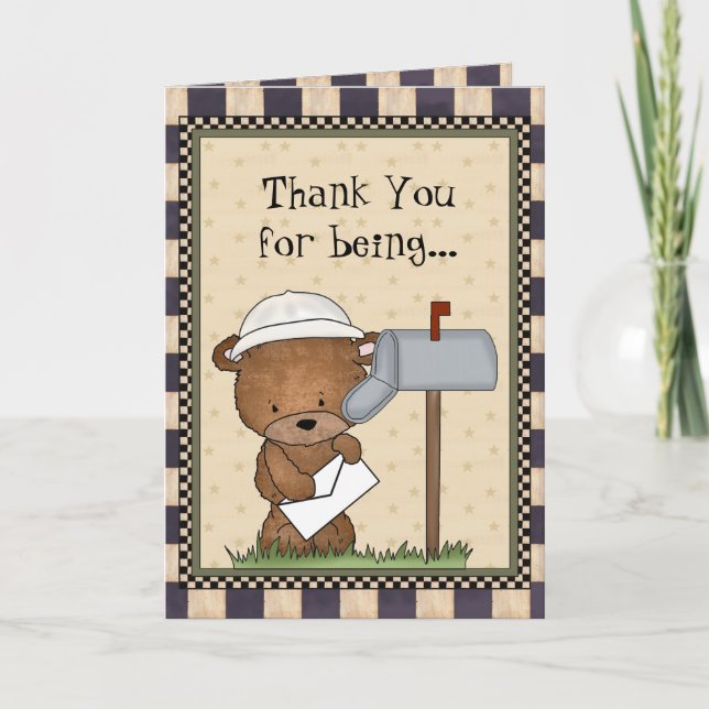 Thank You World's Greatest Mailman card (Front)