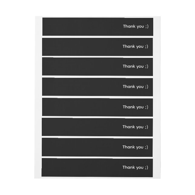  Thank you wraping label (Sheet)