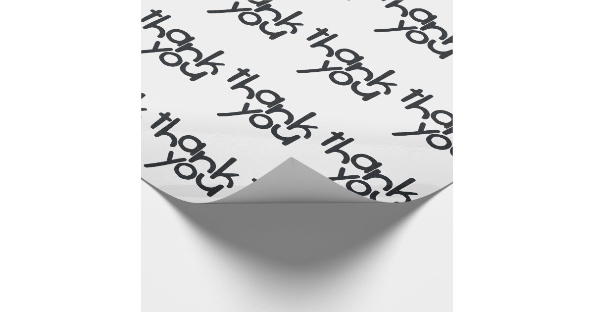 Thank You wrapping paper | Zazzle