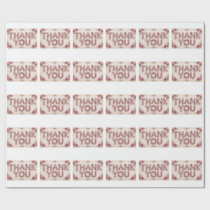 Thank you wrapping paper
