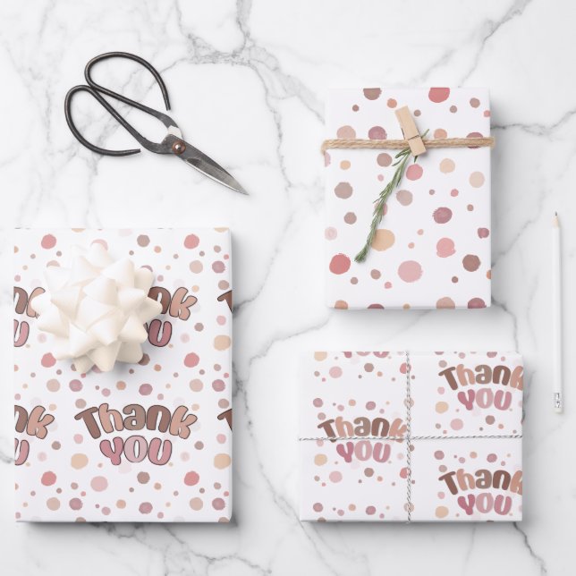 Thank you  wrapping paper sheets (Front)