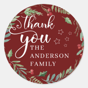 Thank you! Wreath Sticker