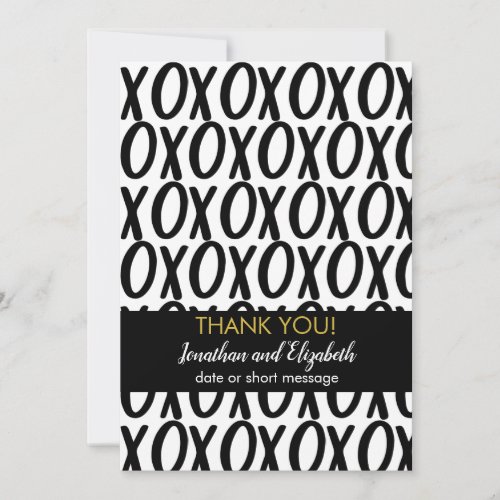 Thank You XOXO Hugs Kisses Minimalist