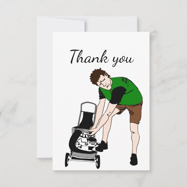 Thank You Yard Work, Lawn Maintenance, Handyman, Card (Front)