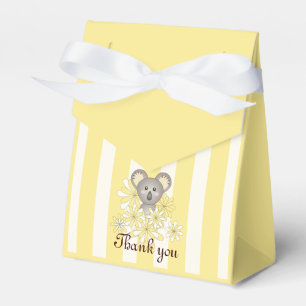 Thank You Yellow Koala Baby Shower Kids Birthday Favor Boxes