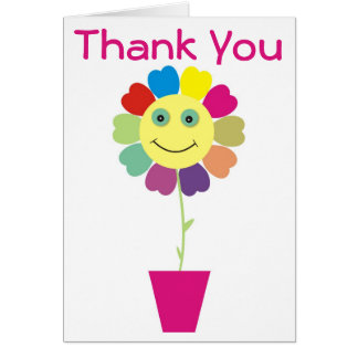 Smiley Face Thank You Cards | Zazzle