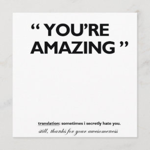 Thank you! you card