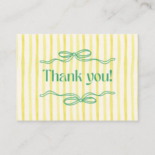 Thank You You Just Made Our Hearts Happy. Yellow Note Card