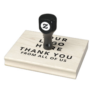 Thank You Your Business Logo Custom Rubber Stamp