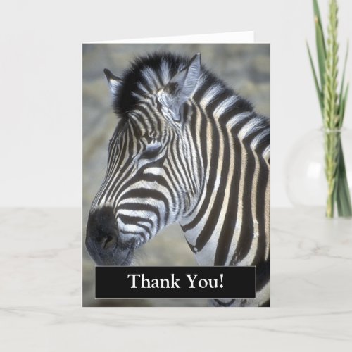 Thank You Zebra Card