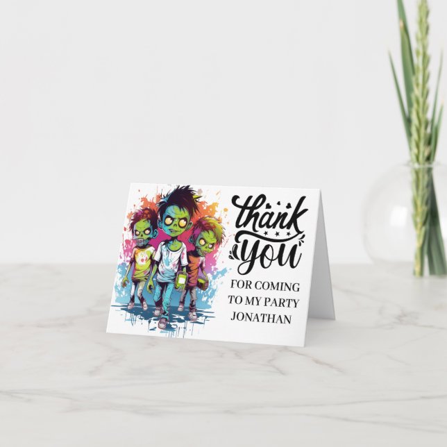 THANK YOU zombie costumes for kids (Front)