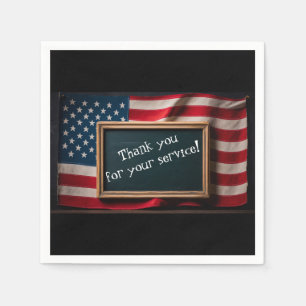 Thank youi for your service! napkins