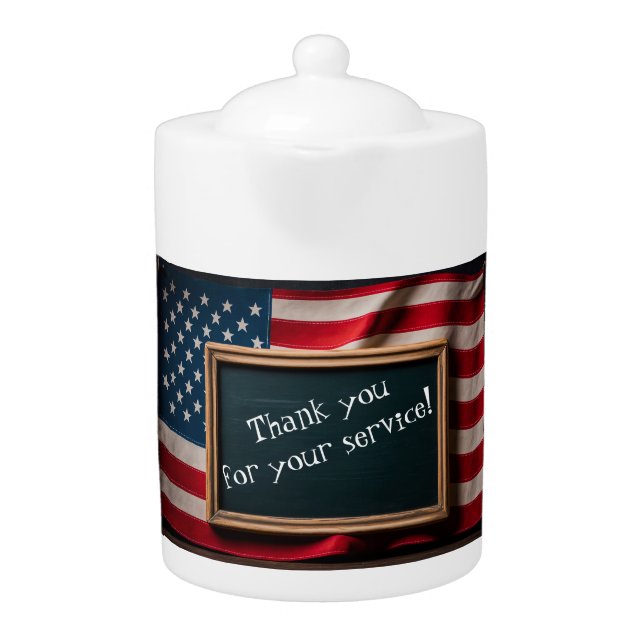 Thank youi for your service! teapot (Front)