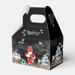 Thank Your Crew with Pirate Santa Party Treasures Favor Boxes