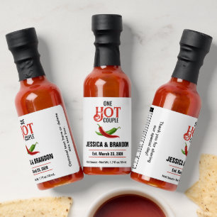 Thank Your for Spicing Up Our Day Wedding HS021 Hot Sauces