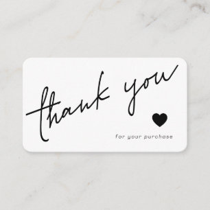 Thank Your For Your Purchase Customizable QR Note Card