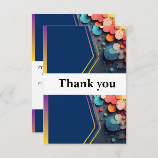 Thank your loved ones with this beautiful wedding thank you card