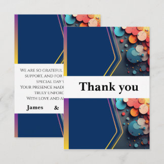 Thank your loved ones with this beautiful wedding  you card