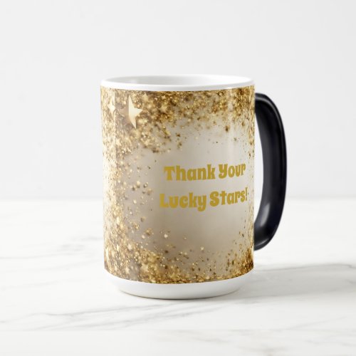 Thank Your Lucky Stars Gold Morphing Magic Mug