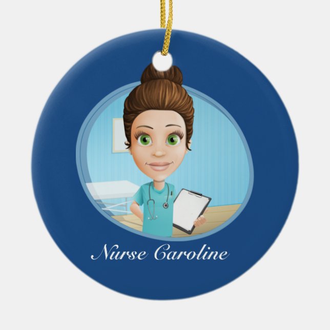 Thank Your Nurse - SRF Ceramic Ornament (Front)